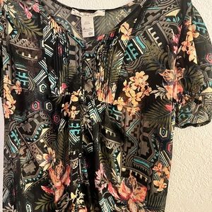 American rag sheer floral top